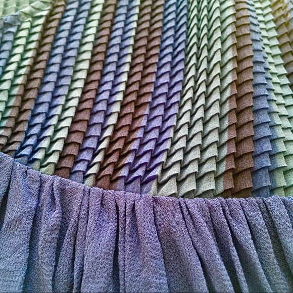 HOST PICK • Anthro blue textured mermaid top - Picture 3 of 6